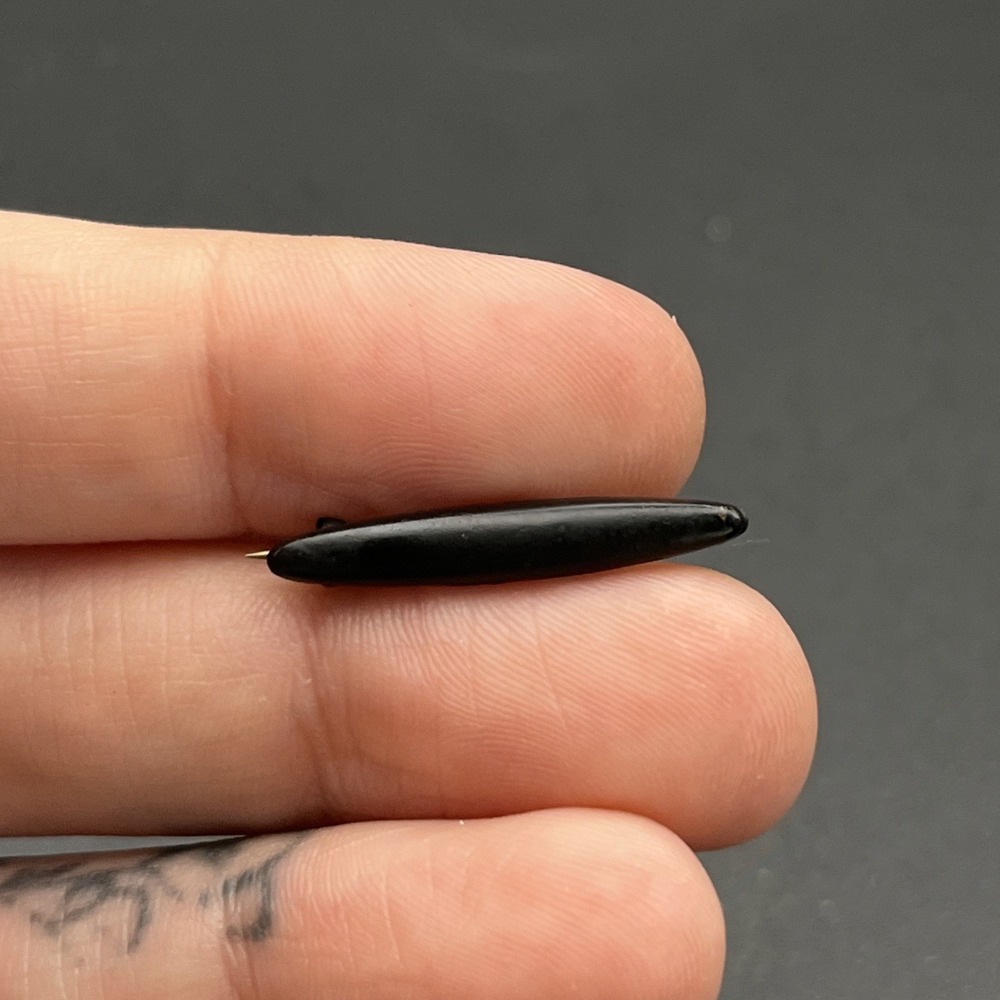Vintage Black Collar Bar Lapel Hat Pin